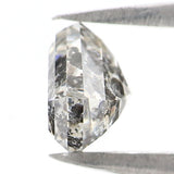 Natural Loose Shield Salt And Pepper Diamond Black Grey Color 1.12 CT 5.62 MM Shield Shape Rose Cut Diamond KDL2593