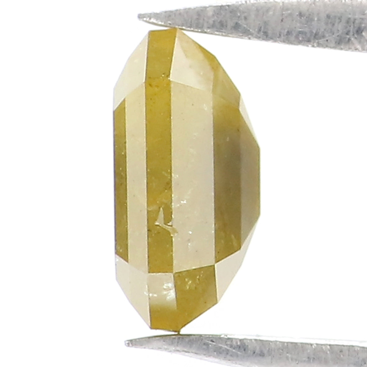 0.76 CT Natural Loose Emerald Shape Diamond Yellow Color Emerald Cut Diamond 5.75 MM Natural Yellow Color Emerald Rose Cut Diamond LQ1959