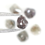 Natural Loose Antique Salt And Pepper Diamond Black Grey Color 2.45 CT 4.15 MM Antique Shape Rose Cut Diamond L1958