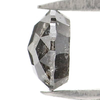 Natural Loose Round Rose Cut Diamond, Salt And Pepper Round Diamond, Natural Loose Diamond, Rose Cut Diamond, 0.51 CT Round Shape KDL2778