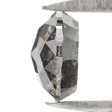 Natural Loose Round Rose Cut Diamond, Salt And Pepper Round Diamond, Natural Loose Diamond, Rose Cut Diamond, 0.51 CT Round Shape KDL2778