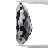 Natural Loose Pear Diamond Black Color 4.27 CT 12.52 MM Pear Shape Rose Cut Diamond KDL2155