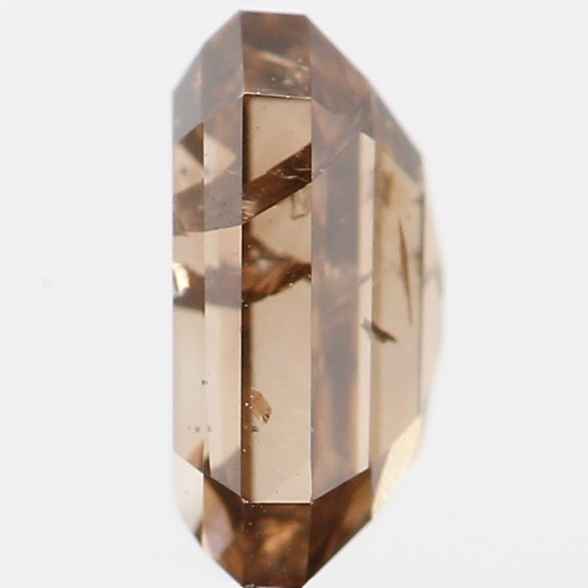 0.33 Ct Natural Loose Diamond, Emerald Cut Diamond, Brown Diamond, Polished Diamond, Rose Cut Diamond, Rustic Diamond, Antique Diamond L494