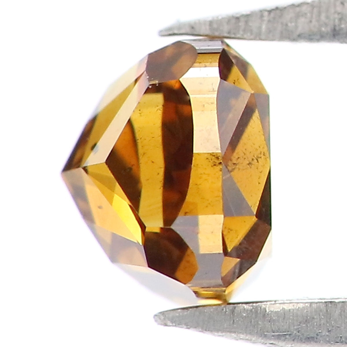 0.34 Ct Natural Loose Cushion Cut Diamond Coffee Brown Color Cushion Diamond 3.65 MM Natural Brown Color Cushion Brilliant Cut Diamond KQ807