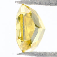 Natural Loose Cushion Greenish Yellow Color Diamond 0.53 CT 4.60 MM Cushion Shape Rose Cut Diamond KR616