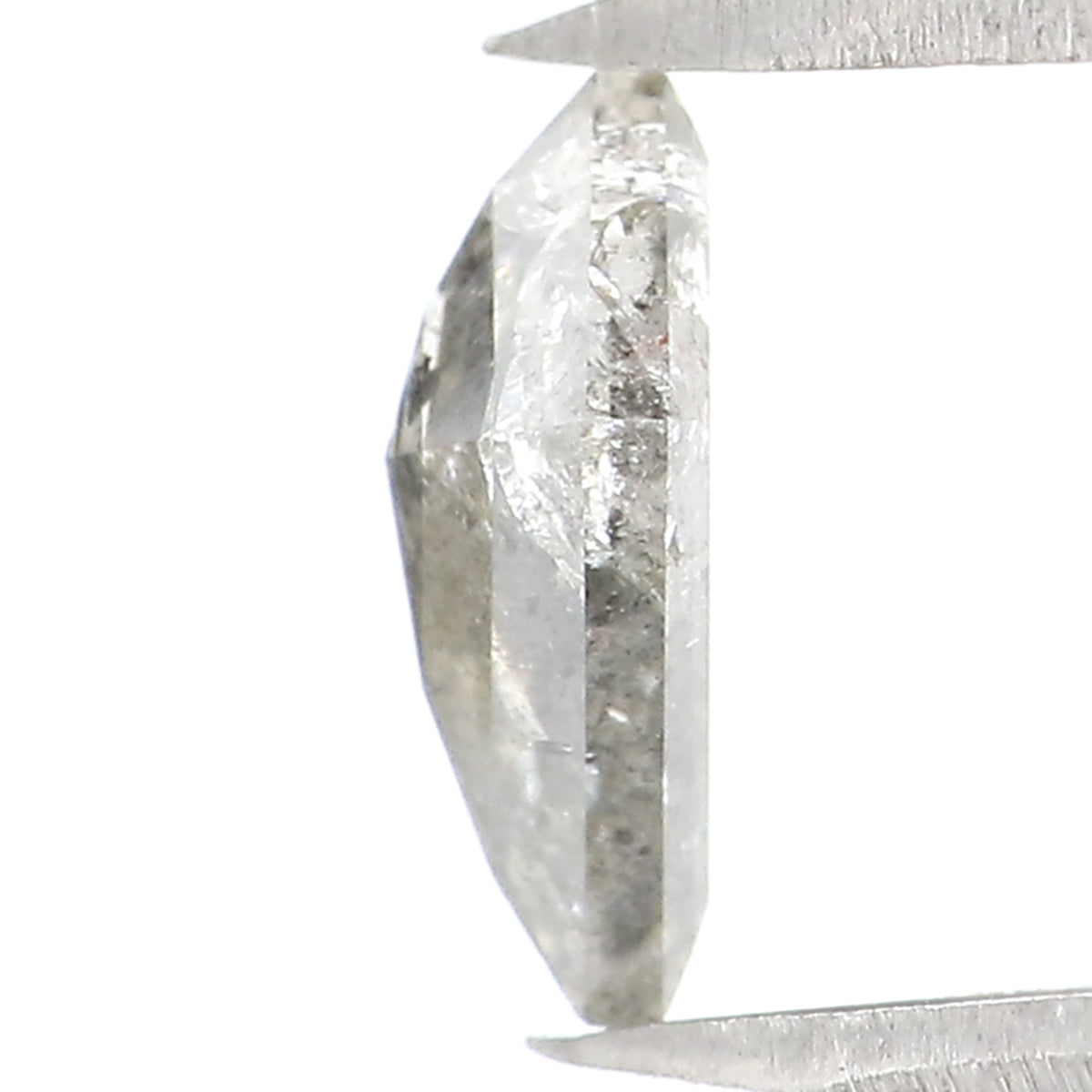 0.63 CT Natural Loose Kite Shape Diamond Salt And Pepper Kite Shape Diamond 7.50 MM Natural Black Grey Color Kite Rose Cut Diamond QL2041