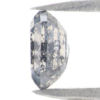 Natural Loose Hexagon Salt And Pepper Diamond Black Grey Color 0.62 CT 5.72 MM Hexagon Shape Rose Cut Diamond KDK2593