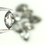 Natural Loose Marquise Salt And Pepper Diamond Black Grey Color 0.93 CT 4.10 MM Marquise Shape Rose Cut Diamond KDL1312