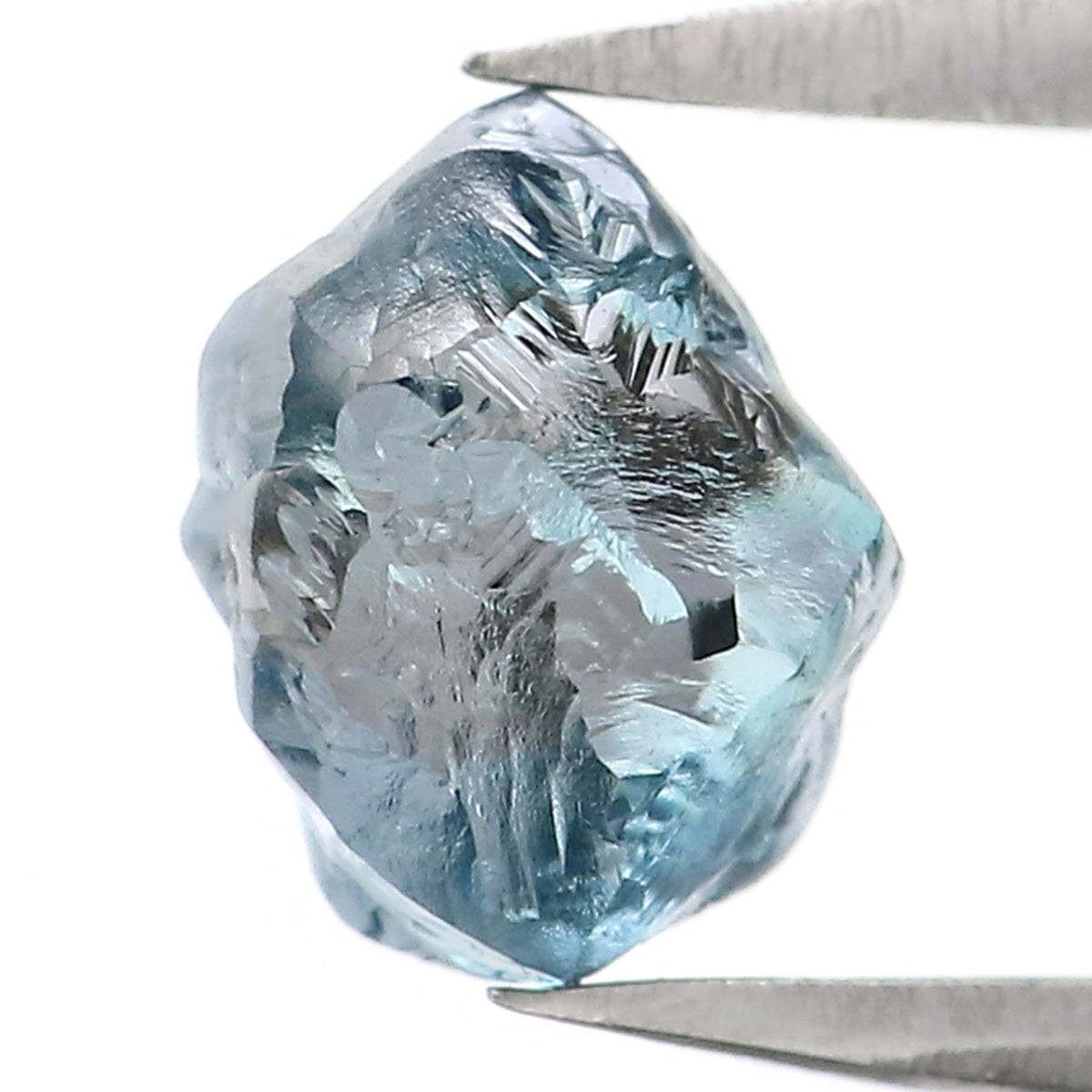 1.40 CT Natural Loose Rough Shape Diamond Blue Color Rough Cut Diamond 6.60 MM Natural Loose Blue Diamond Rough Irregular Cut Diamond QL2329