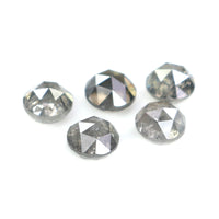 Natural Loose Round Rose Cut Diamond, Salt And Pepper Round Diamond, Natural Loose Diamond, Rose Cut Diamond, 1.08 CT Round Shape L2786