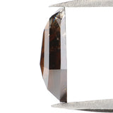 Natural Loose Coffin Diamond Deep Brown Color 1.36 CT 9.00 MM Coffin Shape Rose Cut Diamond L7661