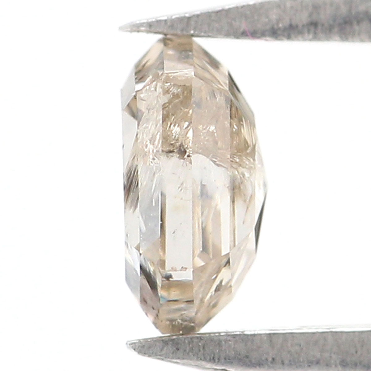 0.39 CT Natural Loose Hexagon Shape Diamond Light Brown Color Hexagon Diamond 4.80 MM Natural Brown Color Hexagon Rose Cut Diamond KQ2585