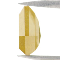 Natural Loose Shield Yellow Color Diamond 1.19 CT 7.30 MM Shield Shape Rose Cut Diamond L9638