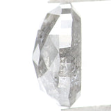Natural Loose Oval Salt And Pepper Diamond Black Grey Color 1.06 CT 6.55 MM Oval Shape Rose Cut Diamond KDL1791