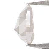 Natural Loose Pear Diamond White Grey Color 0.85 CT 6.50 MM Pear Shape Rose Cut Diamond L8978
