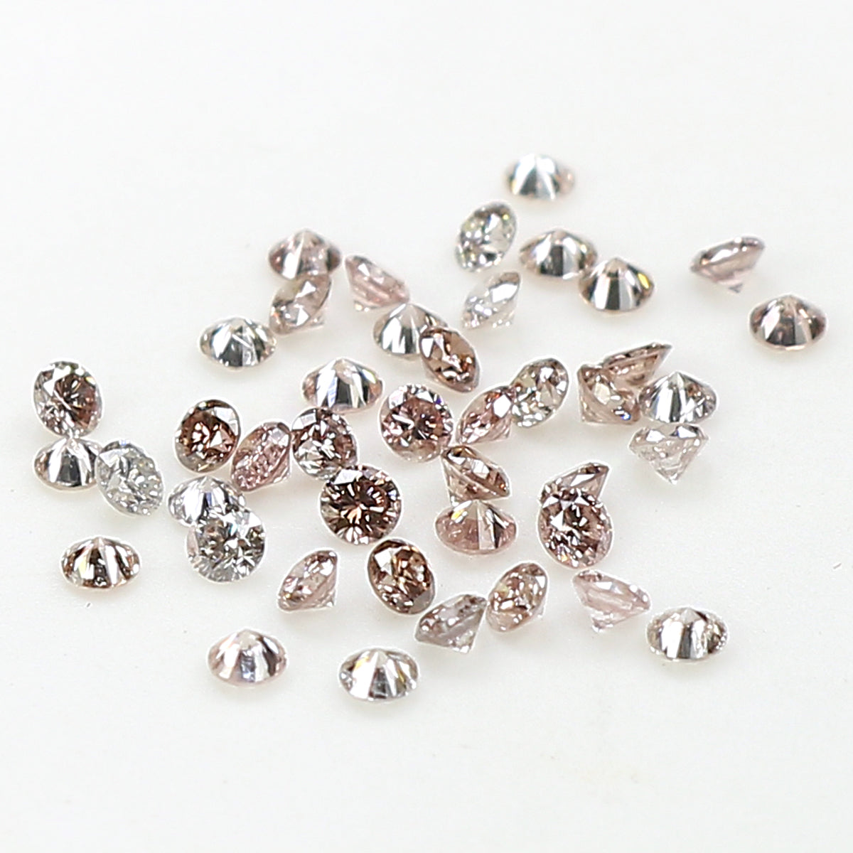 Natural Loose Round Pink Color Diamond 0.81 CT 1.60 MM Round Shape Brilliant Cut Diamond L926