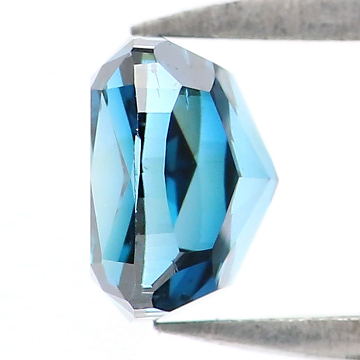 0.54 CT Natural Loose Cushion Shape Diamond Blue Color Cushion Cut Diamond 4.50 MM Natural Blue Color Cushion Brilliant Cut Diamond KQ2106