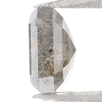 Natural Loose Radiant Salt And Pepper Diamond Grey Color 0.97 CT 5.60 MM Radiant Shape Rose Cut Diamond KR723