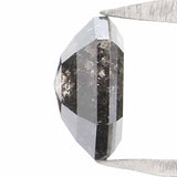 Natural Loose Hexagon Black Grey Salt And Pepper Color Diamond 0.50 CT 5.35 MM Hexagon Shape Rose Cut Diamond KR2541
