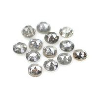 Natural Loose Round Rose Cut Diamond, Salt And Pepper Round Diamond, Natural Loose Diamond, Rose Cut Diamond, 1.21 CT Round Shape KR2648
