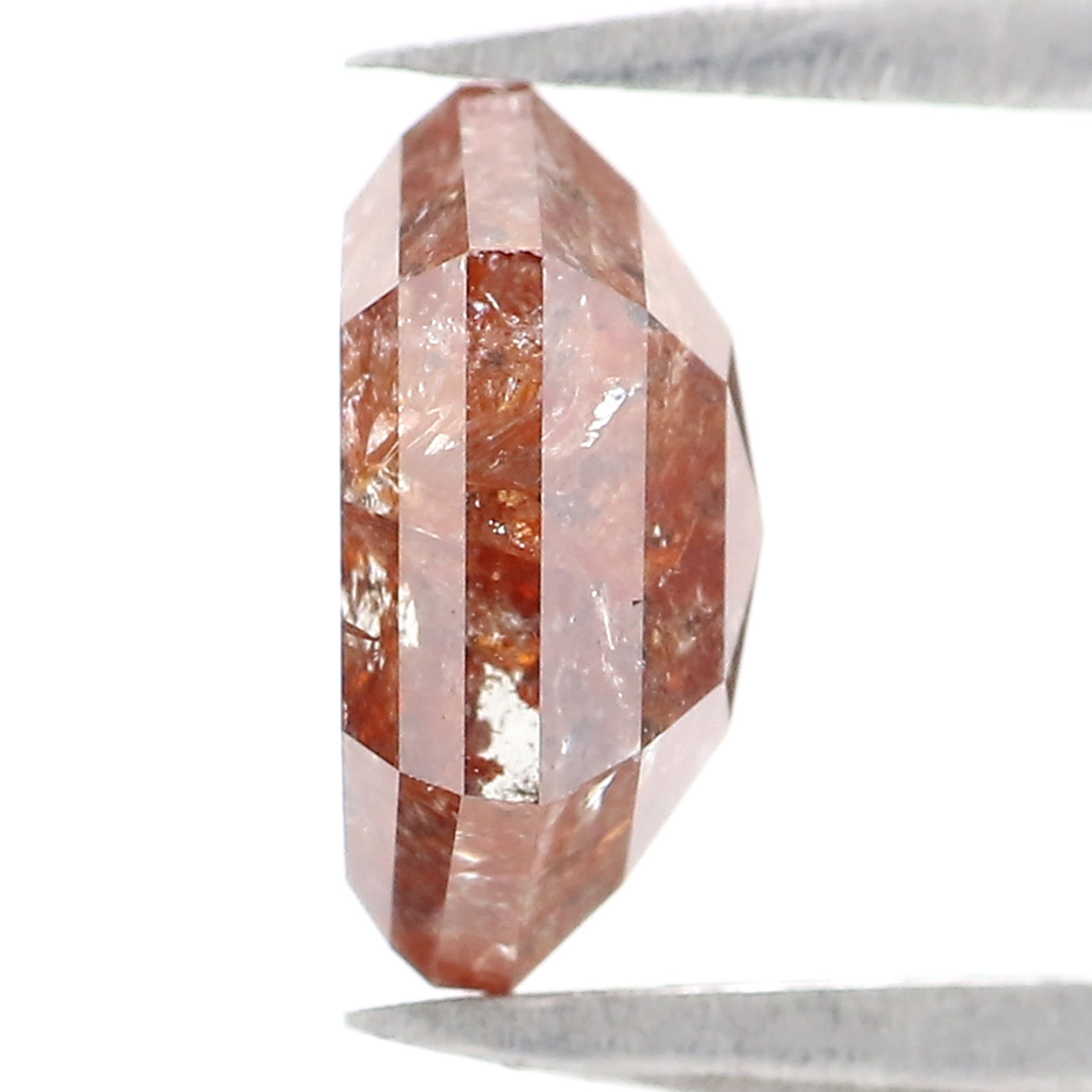 Natural Loose Hexagon Brown Color Diamond 1.60 CT 7.96 MM Hexagon Shape Rose Cut Diamond L2561