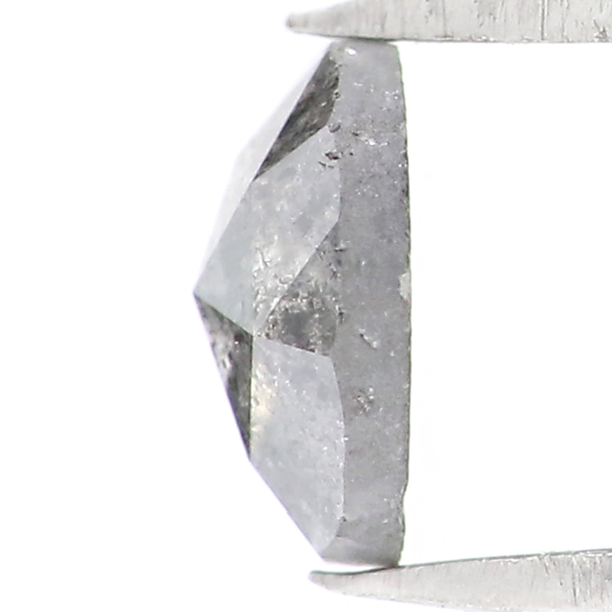 0.40 CT Natural Loose Round Rose Cut Diamond Salt And Pepper Round Diamond 4.95 MM Natural Loose Black Grey Color Rose Cut Diamond LQ2008