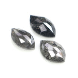 Natural Loose Marquise Diamond, Salt And Pepper Marquise Diamond, Natural Loose Diamond, Rose Cut Diamond, 0.84 CT Marquise Shape L2729