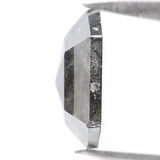 Natural Loose Hexagon Salt And Pepper Diamond Black Grey Color 1.53 CT 8.60 MM Hexagon Shape Rose Cut Diamond L6996
