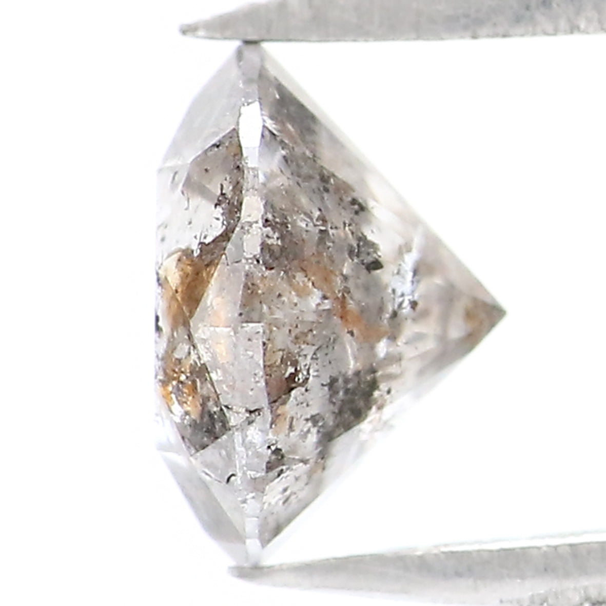 0.84 CT Natural Loose Round Shape Diamond Salt And Pepper Round Cut Diamond 5.90 MM Natural Loose Diamond Round Brilliant Cut Diamond LQ9963