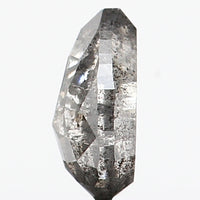 0.39 CT Natural Loose Diamond, Pear Cut Diamond, Salt And Pepper Diamond, Black Diamond, Grey Diamond, Real Galaxy Rose Cut Diamond KDL280
