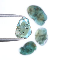 Natural Loose Slice Blue Color Diamond 1.80 CT 9.70 MM Slice Shape Rose Cut Diamond L716