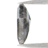 Natural Loose Kite Salt And Pepper Diamond Black Grey Color 0.37 CT 6.68 MM Kite Shape Rose Cut Diamond KDK2581