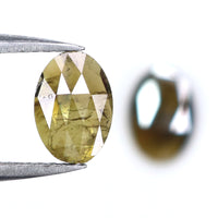 Natural Loose Oval Diamond Brown Color 1.62 CT 7.30 MM oval Rose Cut Shape Diamond KR1664