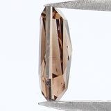 Natural Loose Coffin Diamond Dark Brown Color 0.86 CT 7.20 MM Coffin Shape Rose Cut Diamond KDL6459