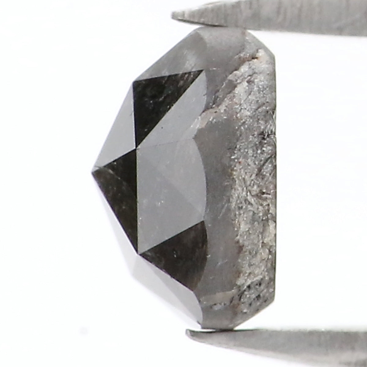 0.97 CT Natural Loose Round Rose Cut Diamond Salt And Pepper Round Shape Diamond 5.60 MM Natural Loose Diamond Round Rose Cut Diamond LQ7788