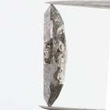 0.73 Ct Natural Loose Diamond, Marquise Diamond, Salt And Pepper, Black Diamond, Gray Diamond, Polished Diamond, Rose Cut Diamond, KDL780