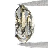 Natural Loose Radiant Salt And Pepper Diamond Green Black Color 0.48 CT 4.65 MM Radiant Shape Rose Cut Diamond L8687