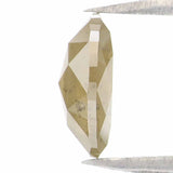 Natural Loose oval Diamond Yellow Grey Color 1.08 CT 7.90 MM oval Rose Cut Shape Diamond KR1915