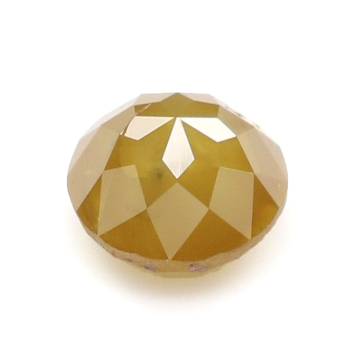 Natural Loose Rose Cut Yellow Color Diamond 0.82 CT 5.30 MM Round Rose Cut Shape Diamond L9227