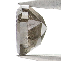 Natural Loose Heart Salt And Pepper Diamond Black Grey Color 0.60 CT 4.46 MM Heart Shape Rose Cut Diamond KDL6552