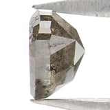 Natural Loose Heart Salt And Pepper Diamond Black Grey Color 0.60 CT 4.46 MM Heart Shape Rose Cut Diamond KDL6552