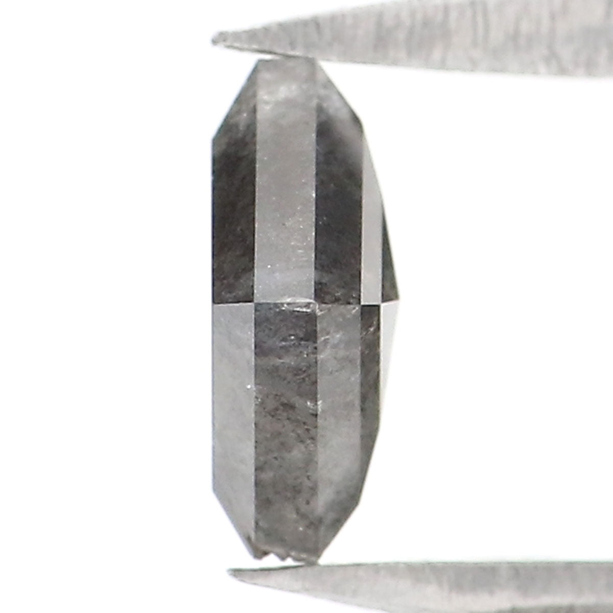 0.50 CT Natural Loose Kite Shape Diamond Salt And Pepper Kite Shape Diamond 6.15 MM Natural Black Grey Color Kite Rose Cut Diamond QK2572