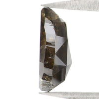 Natural Loose Pear Deep Brown Color Diamond 1.57 CT 9.30 MM Pear Shape Rose Cut Diamond L7147