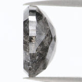Natural Loose Rose Cut Salt And Pepper Diamond Black Grey Color 2.21 CT 8.00 MM Rose Cut Shape Diamond KDL1093