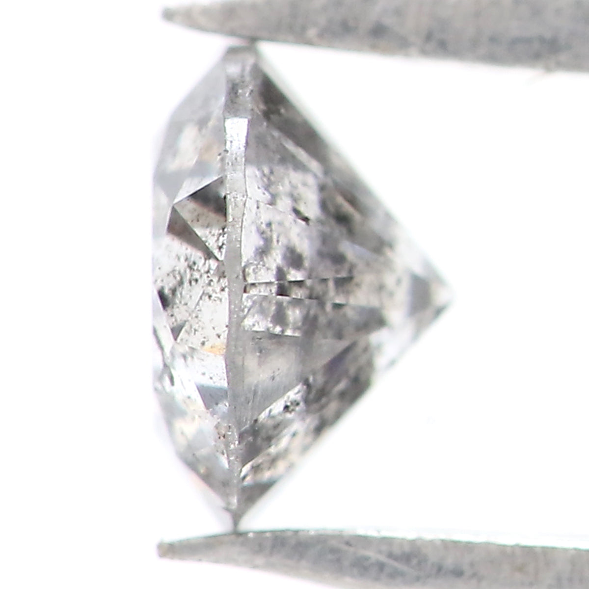 0.36 CT Natural Loose Round Shape Diamond Salt And Pepper Round Diamond 4.30 MM Natural Black Grey Color Round Brilliant Cut Diamond LQ1964