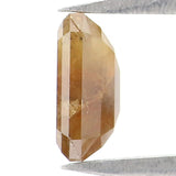 Natural Loose Emerald Shape Brown Color Diamond 0.72 CT 5.95 MM Emerald Shape Rose Cut Diamond L333