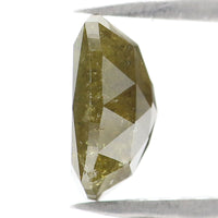 Natural Loose Square Green Color Diamond 2.71 CT 8.36 MM Square Shape Rose Cut Diamond KDL2463