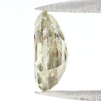 Natural Loose Hexagon Green Color Diamond 0.87 CT 6.69 MM Hexagon Shape Rose Cut Diamond KDL2604