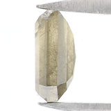 Natural Loose Coffin Grey Green Color Diamond 0.77 CT 6.00 MM Coffin Shape Rose Cut Diamond KDL5850