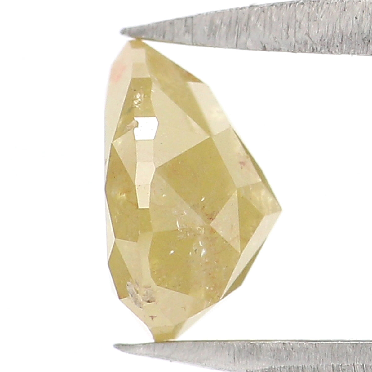 Natural Loose Pear Diamond Yellow Color 1.02 CT 6.35 MM Pear Shape Rose Cut Diamond KDL1743